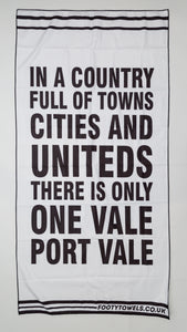 Port Vale Microfibre beach towel